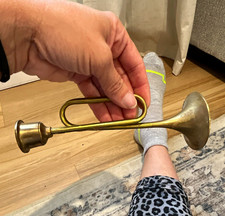 Gold Pocket Bugle Horn - Compact Pocket-Size Bugle Instrument