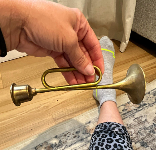 Gold Pocket Bugle Horn - Compact Pocket-Size Bugle Instrument