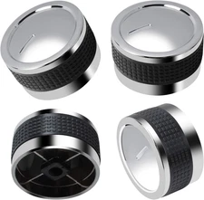 Gas Grill Control Knobs Universal Replacement Non-Slip D-Shape Valve Stem 4-pk
