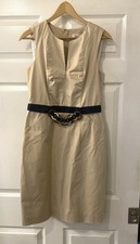 Milly of New York Tan Khaki Sleevless Dress Size 6 See Measurements