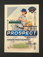 Mason Montgomery 2024 Panini Prospect Edition Ticket /199 Blue Parallel Pirates 