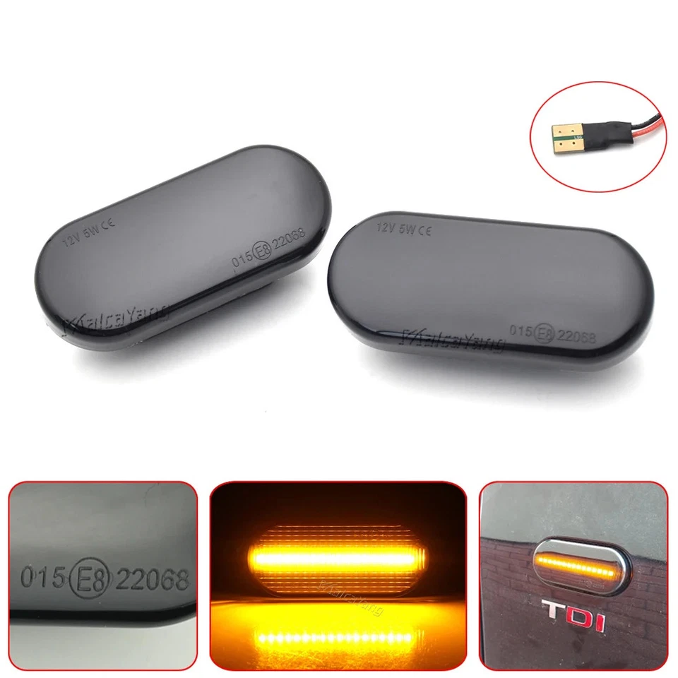 For SEAT Ibiza 6L Cordoba Toledo Leon MK1 MK2 LED Dynamic Side Marker Light New Foto 4 de 4