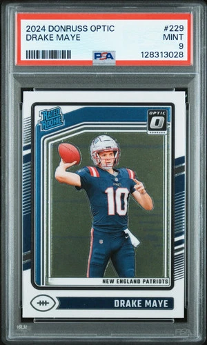 New Listing2024 Panini Donruss Optic Rated Rookie Drake Maye #229 PSA 9