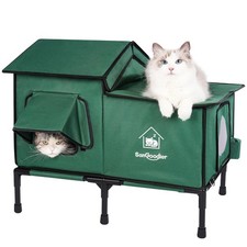 Outdoor Cat House Weatherproof, Clawsable Cat Houses with Insulation Layer, F...
