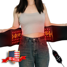Infrared Red Light Therapy Belt with Heat Massage Waist Wrap