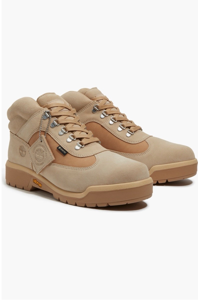 Timberland Goretex Waterproof Outdoor Field Boots Beige Suede Men