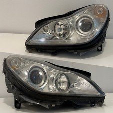 Mercedes CLS C219 Bi-Xenon Headlights SET LEFT+RIGHT RHD UK Cornering Light OEM