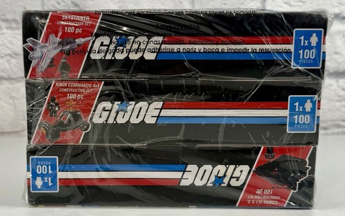 *BRAND NEW* GI Joe Contruction Set Of 3 HISS 4X4 Skystriker 100 Pieces Each - Picture 3 of 3