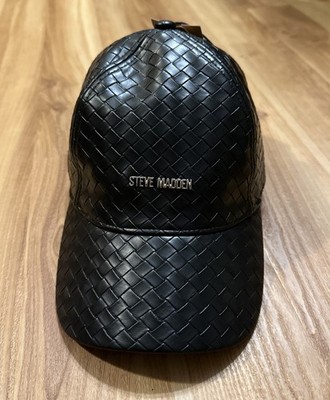 Steve Madden Women s Satin Lined Leather Look Baseball Cap