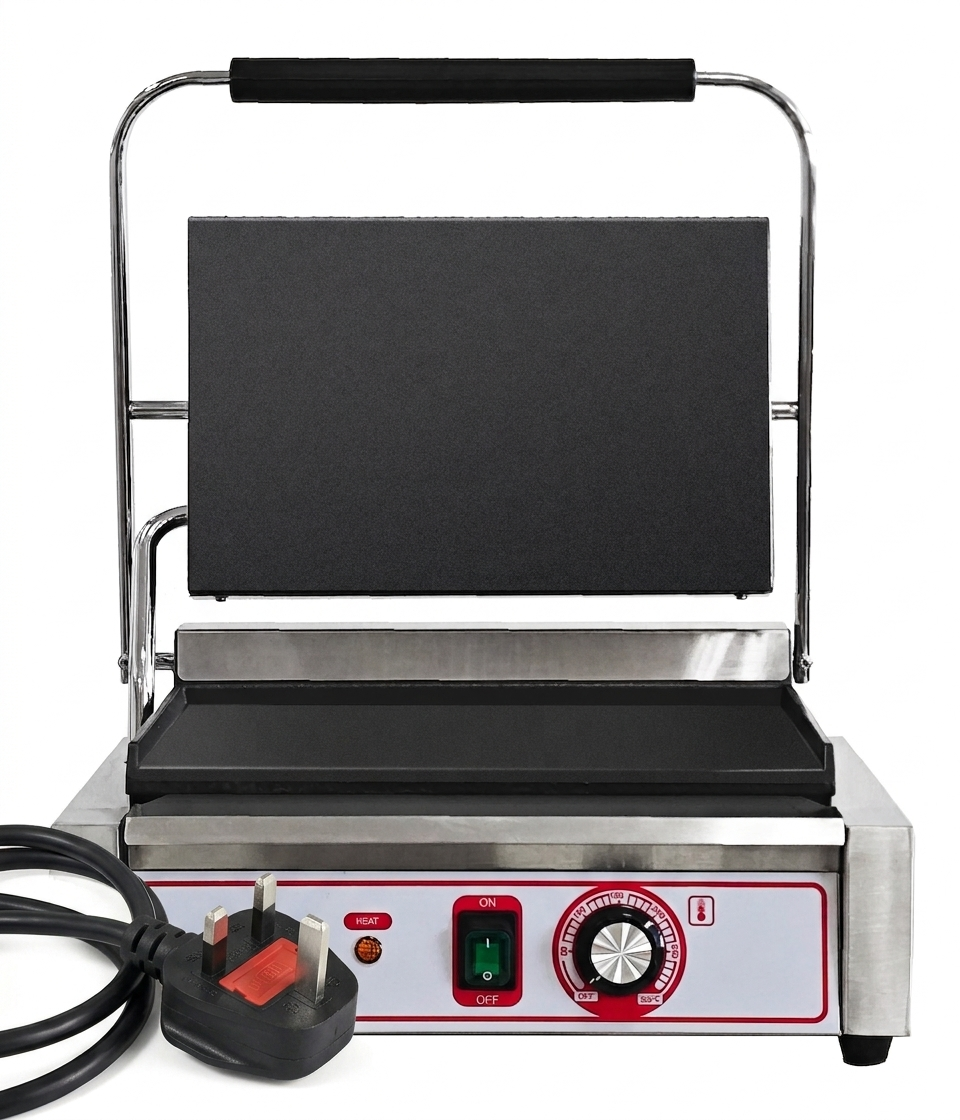 Commercial Single Large Electric Contact Panini Grill