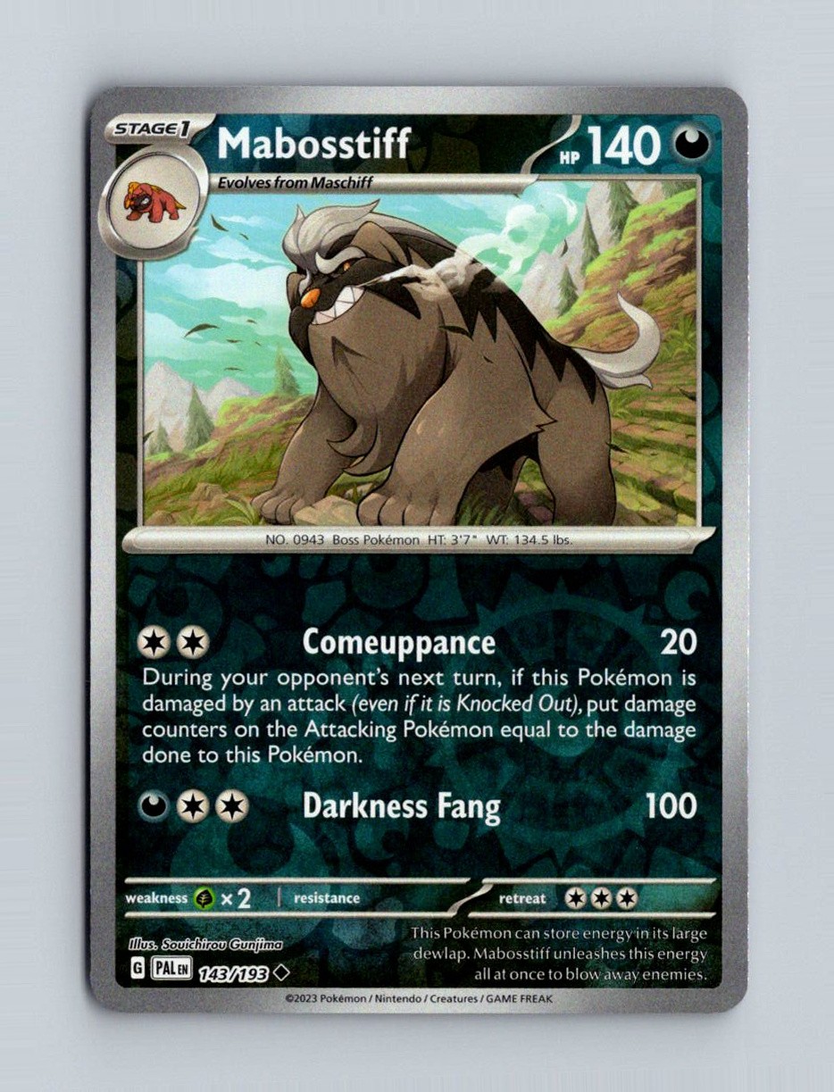 SV02: Paldea Evolved #143/193 Mabosstiff Holo