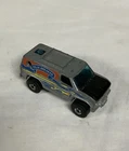 Vintage Hot Wheels 1977 Baja Breaker Van Hong Kong Mattel Gray Silver 4X4 1:64