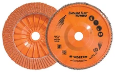 Walter 06A452 Enduro-Flex Turbo Flap Disc, 4-1/2" x 5/8-11" 36/60 Grit (Pack of
