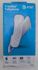 AT T Trimline Landline White Corded Phone Telephone with Large Display Caller ID
