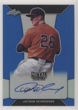 2018 Leaf Metal Draft Blue 13/35 Jayson Schroeder #BA-JS1 Auto 0h1