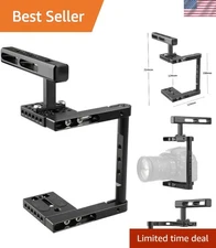 Basic Camera Cage with Top Handle - Lightweight & Compatible with Most Cameras