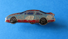 Vintage 90's NASCAR Pontiac Racing Car Pin Badge, Bobby Hamilton No 43. STP.