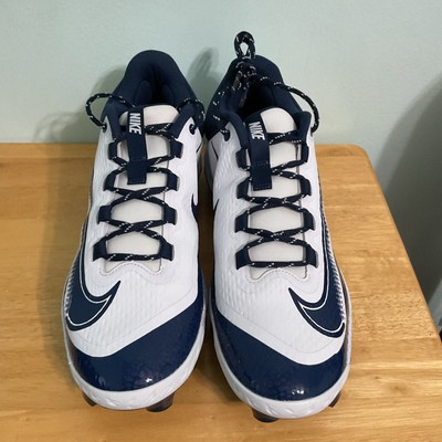 Nike Alpha Huarache Elite 4 Low MCS Navy Blue/White Mens