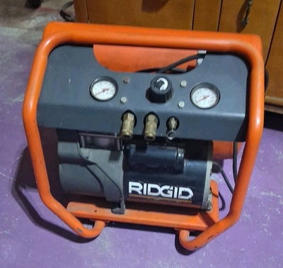 #ad #ad RIDGID Twin Stack Oil Free 4.5 Gal Portable Air Compressor. Model OF45150 $250.00
