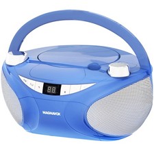 Portable CD Boombox with AM/FM Radio, Bluetooth, LED Display, CD-R/CD-RW - Black