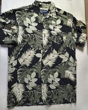 Men's Puritan 100 Rayon Hawaiian Floral Shirt Size M