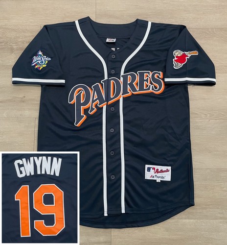 Tony Gwynn San Diego Padres 1998 World Series Alt Navy Blue Jersey Men's (S-4XL)