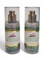 2 Bath Body Works Cinnamon Sugar Pretzel Cookie Fine Fragrance Mist. 2.5. oz