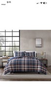 Eddie Bauer King Shasta Lake 100% Microfiber Duvet Set Navy