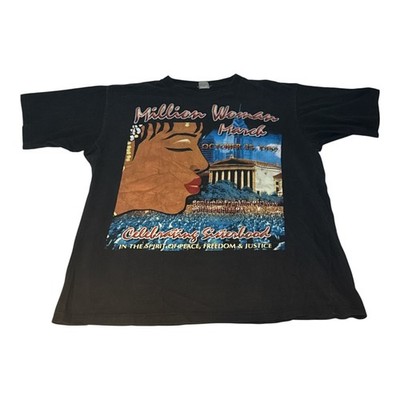 Vintage 1997 Million Woman March Shirt, Rap Tee, Black History, SISTERS IN HAND!