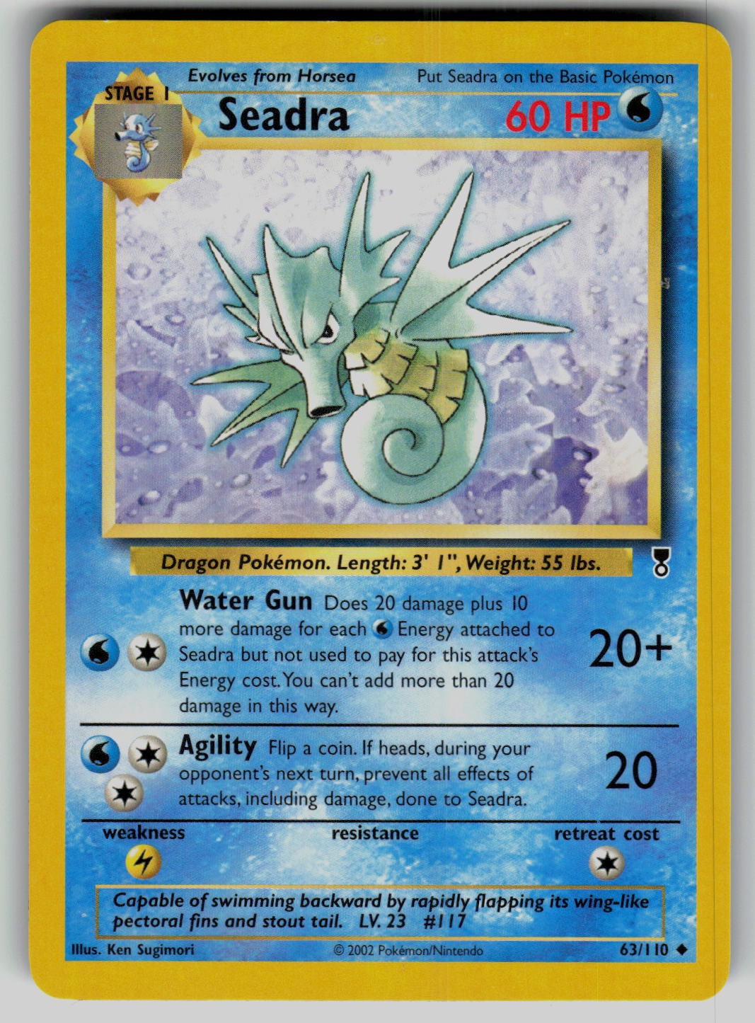 Seadra 63/110 Legendary Collection Pokemon Uncommon