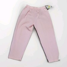 Vtg Wentworth Gallery Pants Pink Stretchy Waistband Sz 34" New 50/50 Made N USA