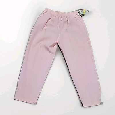 Vtg Wentworth Gallery Pants Pink Stretchy Waistband  Sz 34'' New 50/50 Made N USA