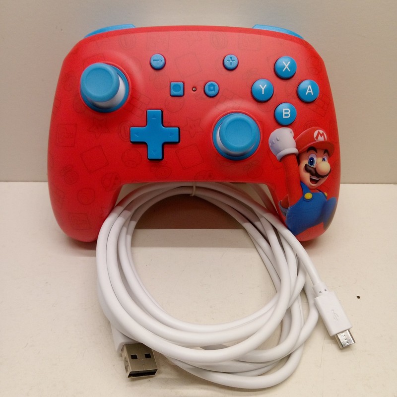 Power A Enhanced Wired Controller for Nintendo Switch Woo-Hoo! Mario Edition Red