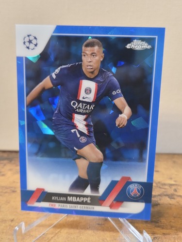 2022-23 Topps Chrome Sapphire UCC KYLIAN MBAPPE PSG FRANCE REAL MADRID