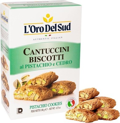 o Del Sud Pistachio and Cedron Biscotti, Cantuccini d'Abruzzo, Italian
