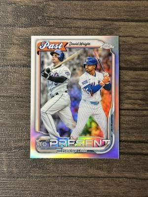 2026 Topps Chrome - David Wright/Francisco Lindor Past To Present Refractor NYM