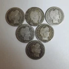 Lot Of 6 SILVER Barber Dimes (Exact Coins Shown) #00-5