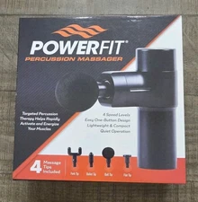 Powerfit Percussion Massager 4 Speed Levels, 4 Massage Tips