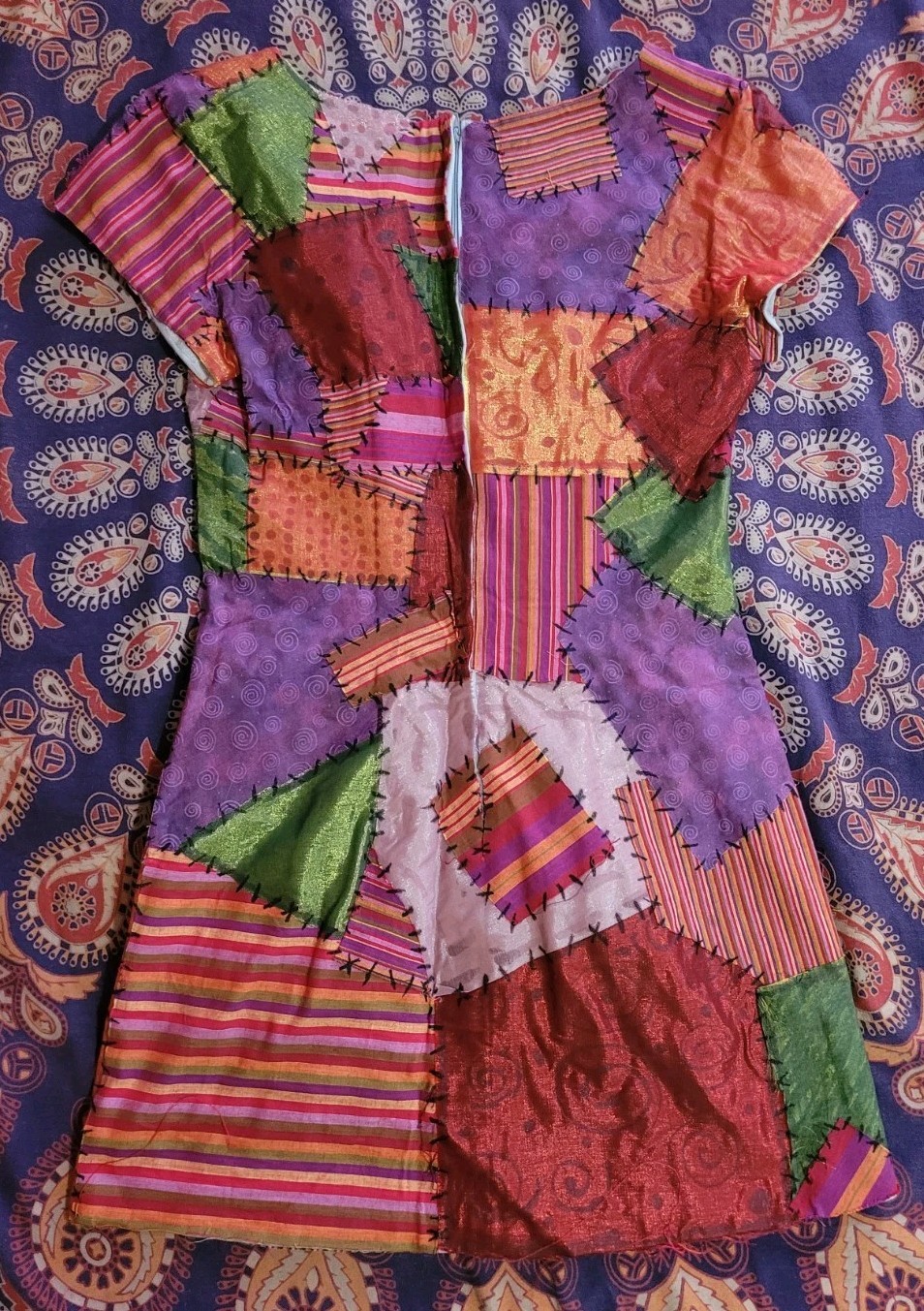 Charming Handmade/Upcycled  Sally Patchwork Dress… - image 11