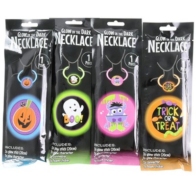Halloween Knicklichter Kette Glow in the dark 4 Motive Leuchtstäbe Party Set