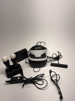 Sony PlayStation 4 PS4 Virtual Reality VR Headset W Controllers & Camera Only