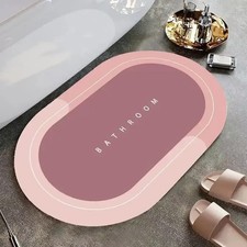 Absorbent Bathrooms Bath Mat Anti-slip Shower Rug Quick Drying Bath Mats Kitchen