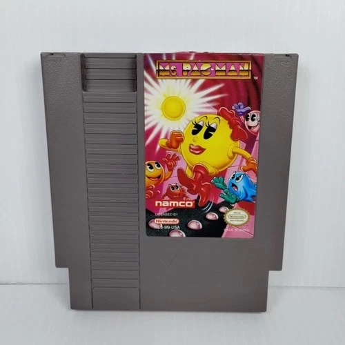 Ms. Pac-Man Namco (Nintendo NES) Authentic Cart - Tested - Free Shipping