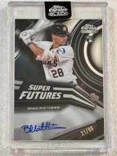 2026 Topps Chrome Black Brice Matthews Super Futures Rookie On Card Auto /99