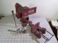 Vintage unbranded vise for Gunsmithing Luthiers, like a Versa-Vise, w/ 2 bases