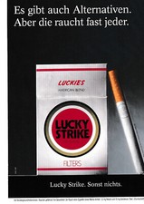 LUCKY STRIKE Reklame/Werbung - Anzeigenmotiv: Es gibt auch Alternativen.