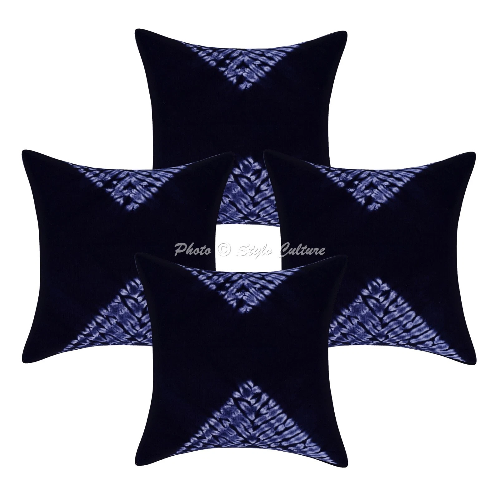 Cushion Cover Modern Tie Dye Traditional Home Decor Pillow Cover Case 18 x 18 in