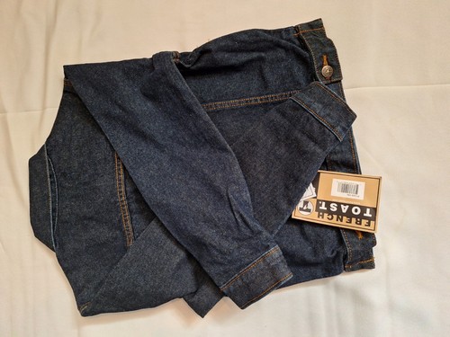 French Toast Dark Blue Denim Jacket Kids Size 8 - Picture 4 of 7