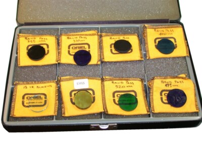 Oriel 1'' Diameter 8 Piece Assorted Band Pass Filter Set with Case