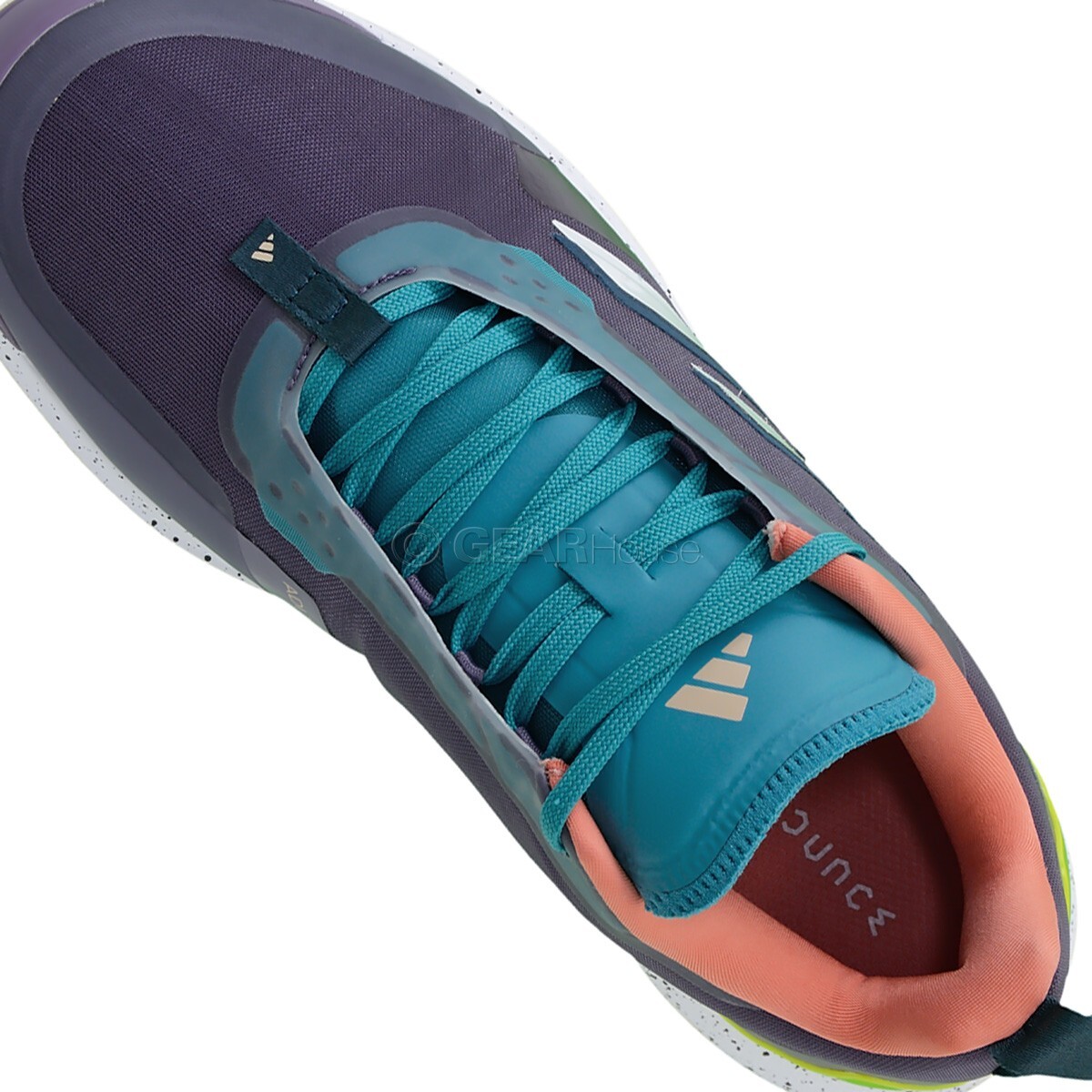 Adidas Avacourt Womens Hard Court Tennis Shoes, Purple Lime